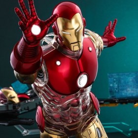 Iron Man Deluxe Version Marvel The Origins Collection Comic Masterpiece 1/6 Action Figure by Hot Toys